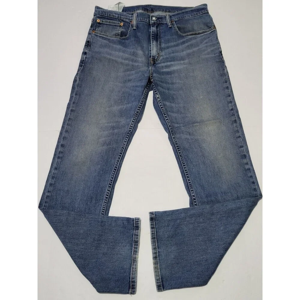 Levi's 559 Jeans Mens Size 34x34 Relaxed Straight Blue Denim Stretch Medium Wash